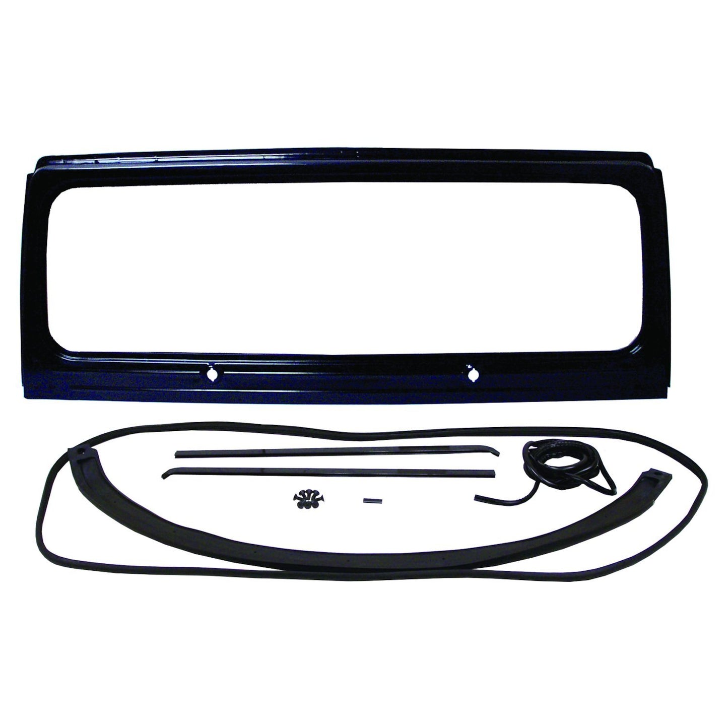 Black Windshield Frame Kit for 1987-1995 Jeep YJ Wrangler Crown Automotive