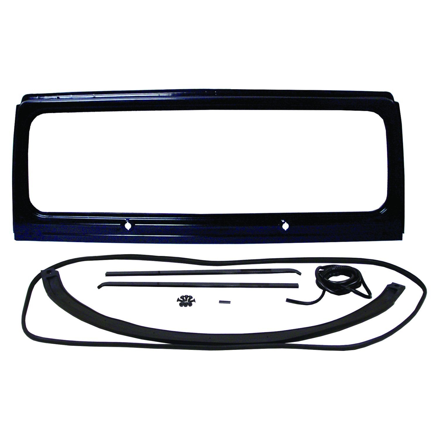 Black Windshield Frame Kit for 1987-1995 Jeep YJ Wrangler Crown Automotive