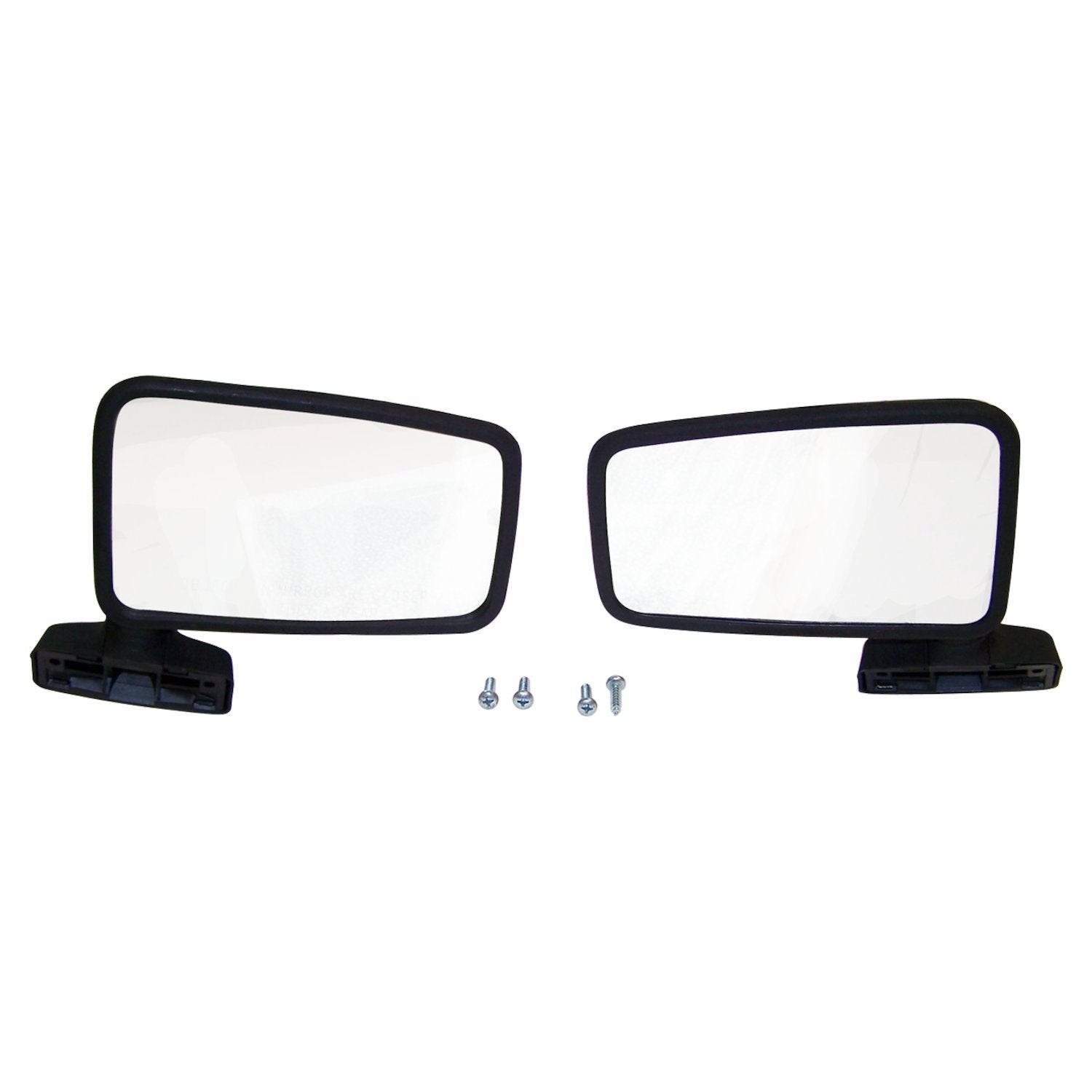 Mirror Set for Jeep 87-93 YJ w/ Full Hard Doors & 87-90 XJ, MJ w/o Remote Mirror Crown Automotive