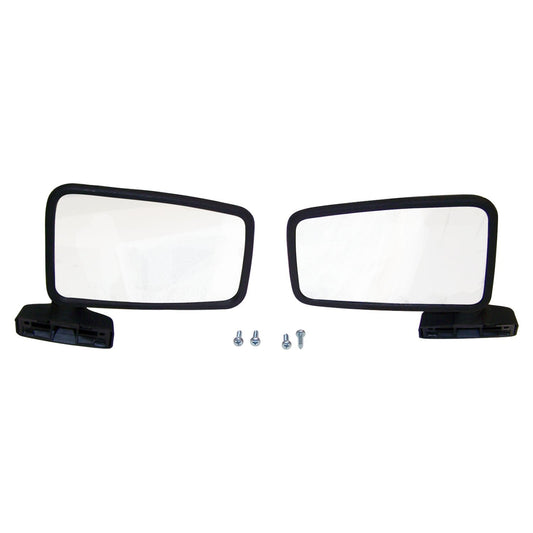 Mirror Set for Jeep 87-93 YJ w/ Full Hard Doors & 87-90 XJ, MJ w/o Remote Mirror Crown Automotive