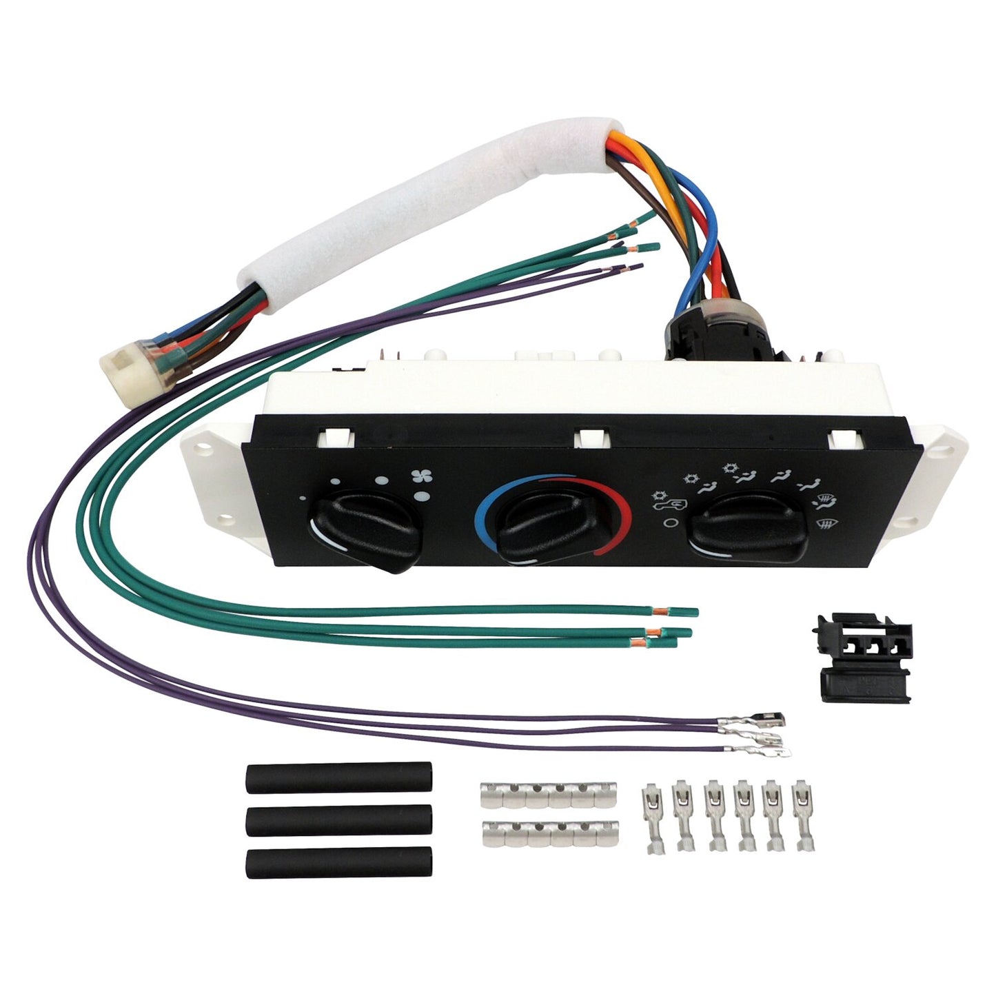 HVAC Control Unit Kit for Select 1999-2004 Jeep TJ Wrangler w/ Air Conditioning Crown Automotive