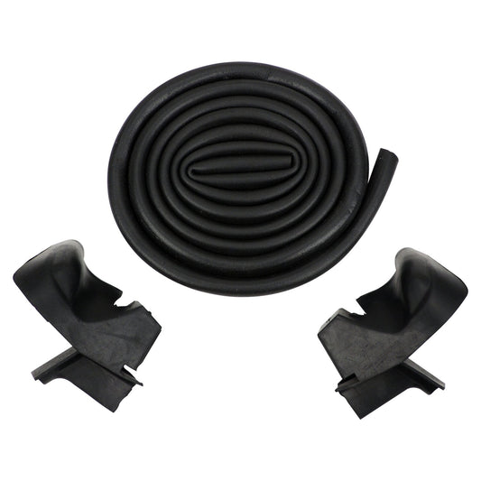 Windshield Frame to Hard Top Weatherstrip Kit for 76-95 Jeep CJs, YJ w/ Hardtop Crown Automotive