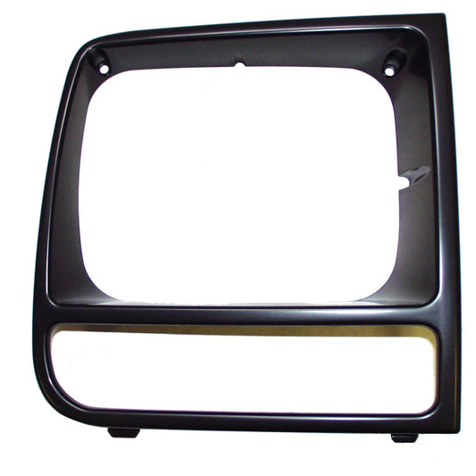 Black Right Headlight Bezel for 1997-2001 Jeep XJ Cherokee Crown Automotive