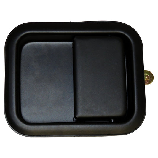 Right Exterior Door Handle for 81-06 Jeep CJs, YJ, TJ w/ Full Steel Doors, Black Crown Automotive