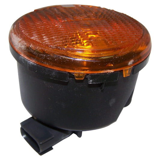 Right Front Park and Turn Signal Lamp, Amber w/ Clear Bulb for 07-13 JK Wrangler Crown Automotive