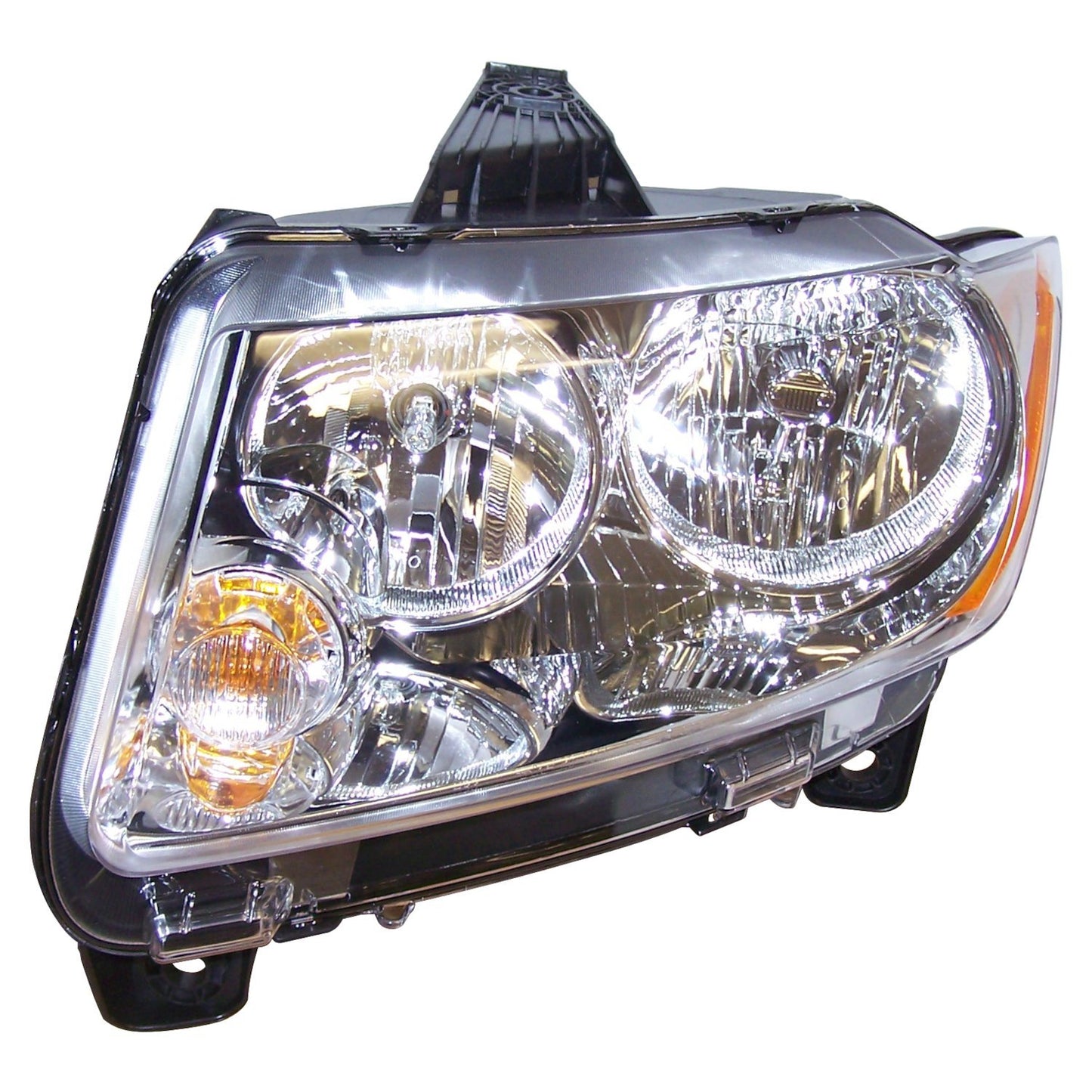 Left Halogen Headlight Assembly for 11-13 Jeep WK Grand Cherokee, Incl. Bulbs Crown Automotive