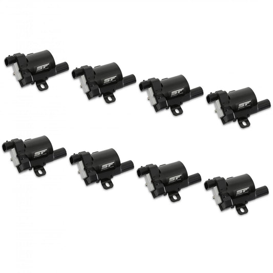 Street Fire Coils 1999-2007 GM L-Series Truck Engines, Black 8-Pack, Direct Bolt-In To Factory Connectors MSD Ignition