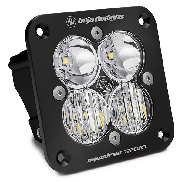 Flush Mount LED Light Pod Black Squadron Sport Baja Designs-3