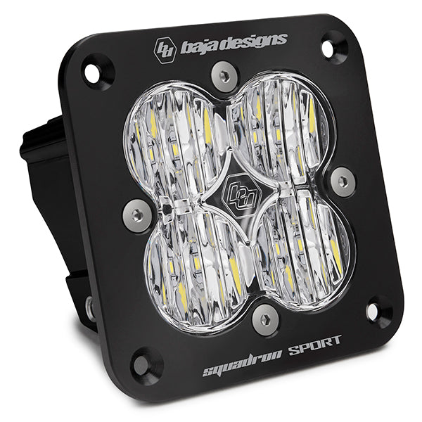 Flush Mount LED Light Pod Black Squadron Sport Baja Designs-1