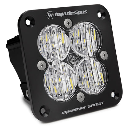Flush Mount LED Light Pod Black Squadron Sport Baja Designs-1