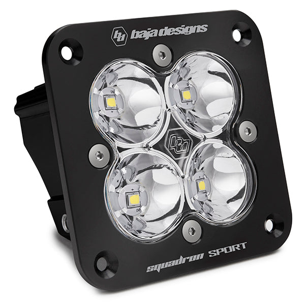 Flush Mount LED Light Pod Black Squadron Sport Baja Designs-4