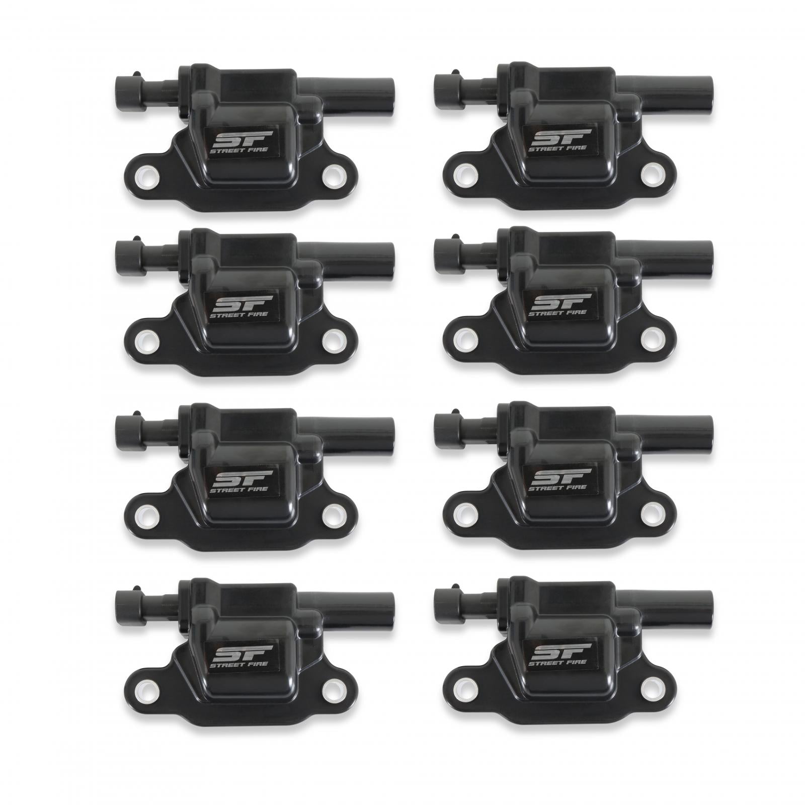 Black 8-Pack Street Fire Coils 2005-2013 GM LS2/Ls3/Ls4/Ls7/Ls9 Engines, 8-Pack, Direct Bolt-In To Factory Connectors MSD Ignition