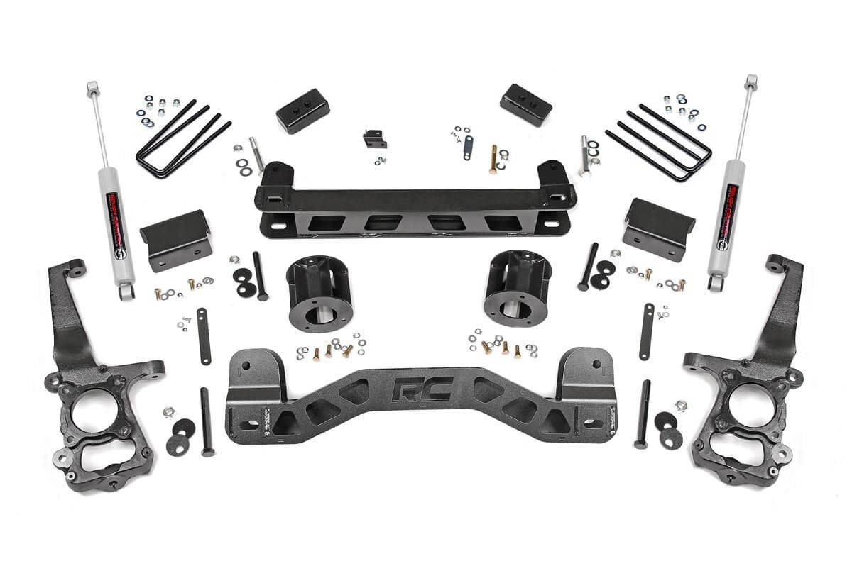 Rough Country 4 Inch Suspension Lift Kit 15-20 F-150 Rough Country