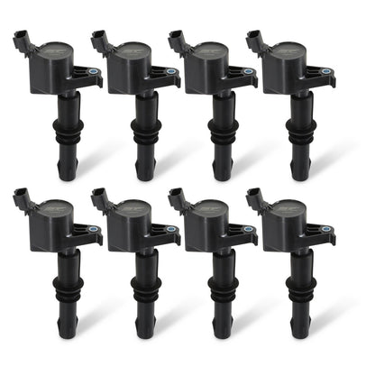 Street Fire Coils 2004-2008 Ford 4.6L/5.4L 3-Valve Engines ,Black 8-Pack 8-Pack, Direct Bolt-In To Factory Connectors MSD Ignition