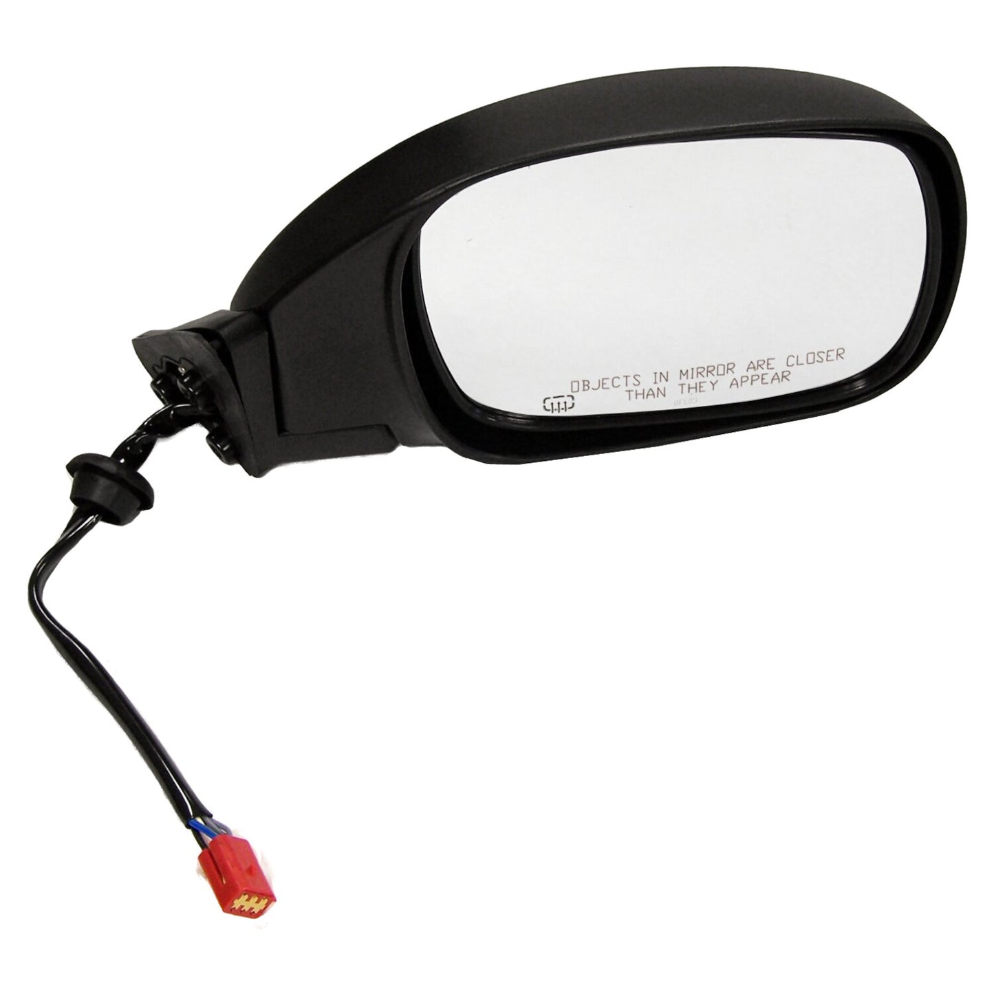 Right Power, Heated, Manual Folding Mirror for 1997-2001 Jeep XJ Cherokee, Black Crown Automotive