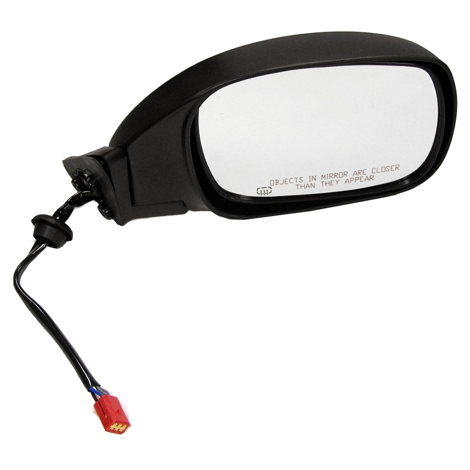 Right Power, Heated, Manual Folding Mirror for 1997-2001 Jeep XJ Cherokee, Black Crown Automotive