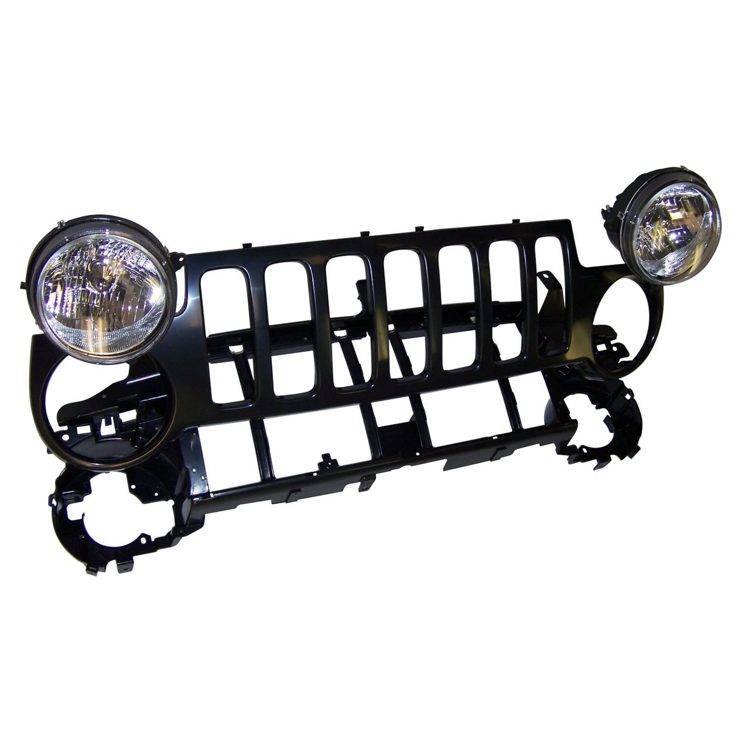 Header Panel Kit for 02-04 Jeep KJ Liberty, Grille, Header Panel & Headlights Crown Automotive