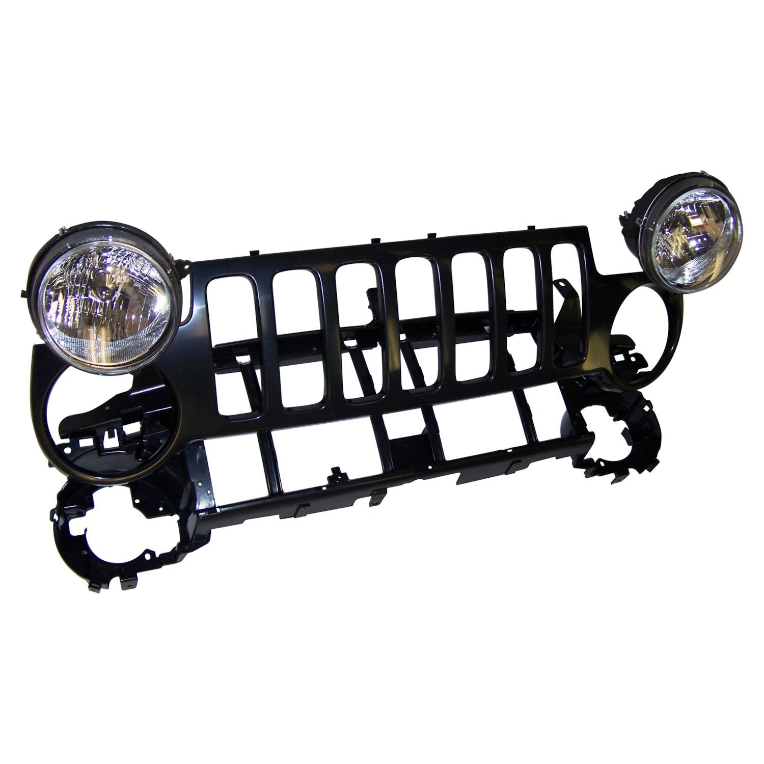Header Panel Kit for 02-04 Jeep KJ Liberty, Grille, Header Panel & Headlights Crown Automotive