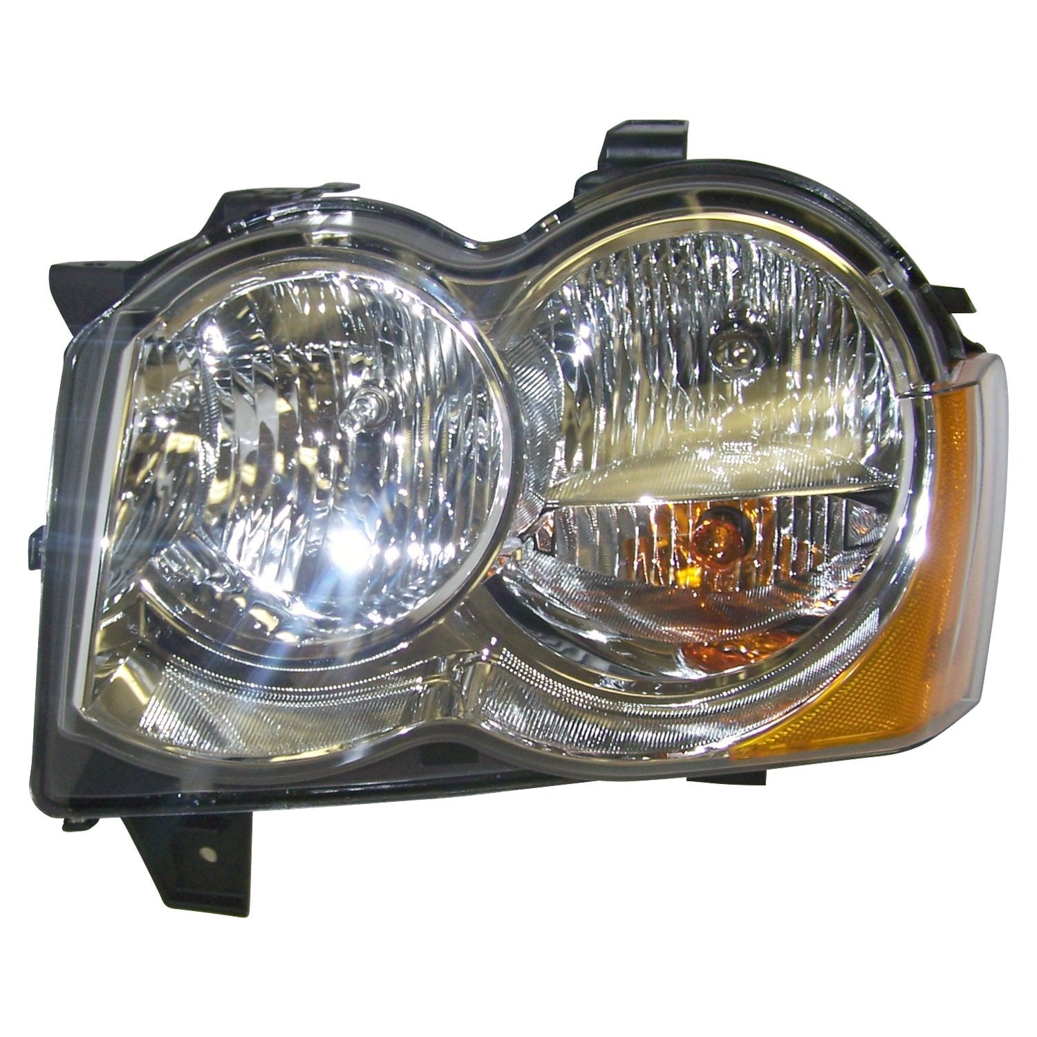 Left Headlamp Assembly for 08-10 Jeep WK Grand Cherokee w/o HID Bulbs Crown Automotive