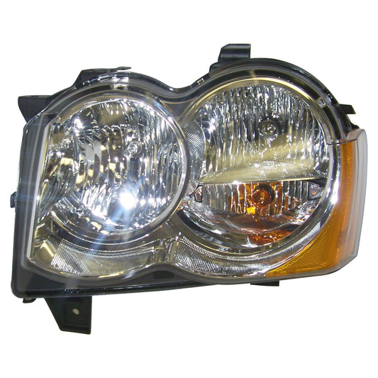 Left Headlamp Assembly for 08-10 Jeep WK Grand Cherokee w/o HID Bulbs Crown Automotive
