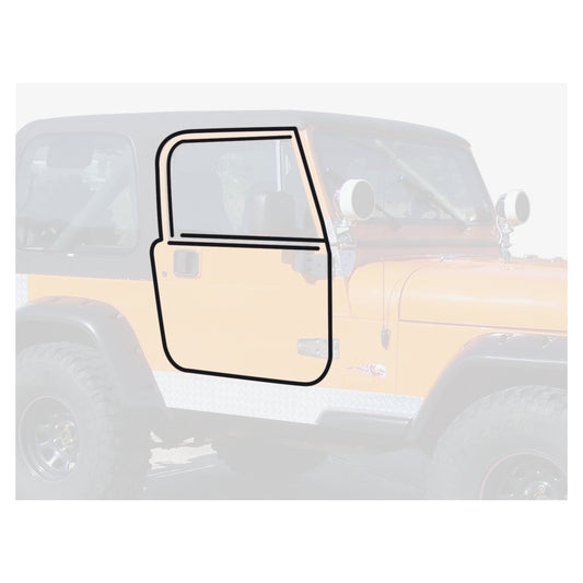 Door Seal Master Kit 76-86 CJ-7, CJ-8 & 87-95 YJ Wrangler w/ Full Steel Doors Crown Automotive