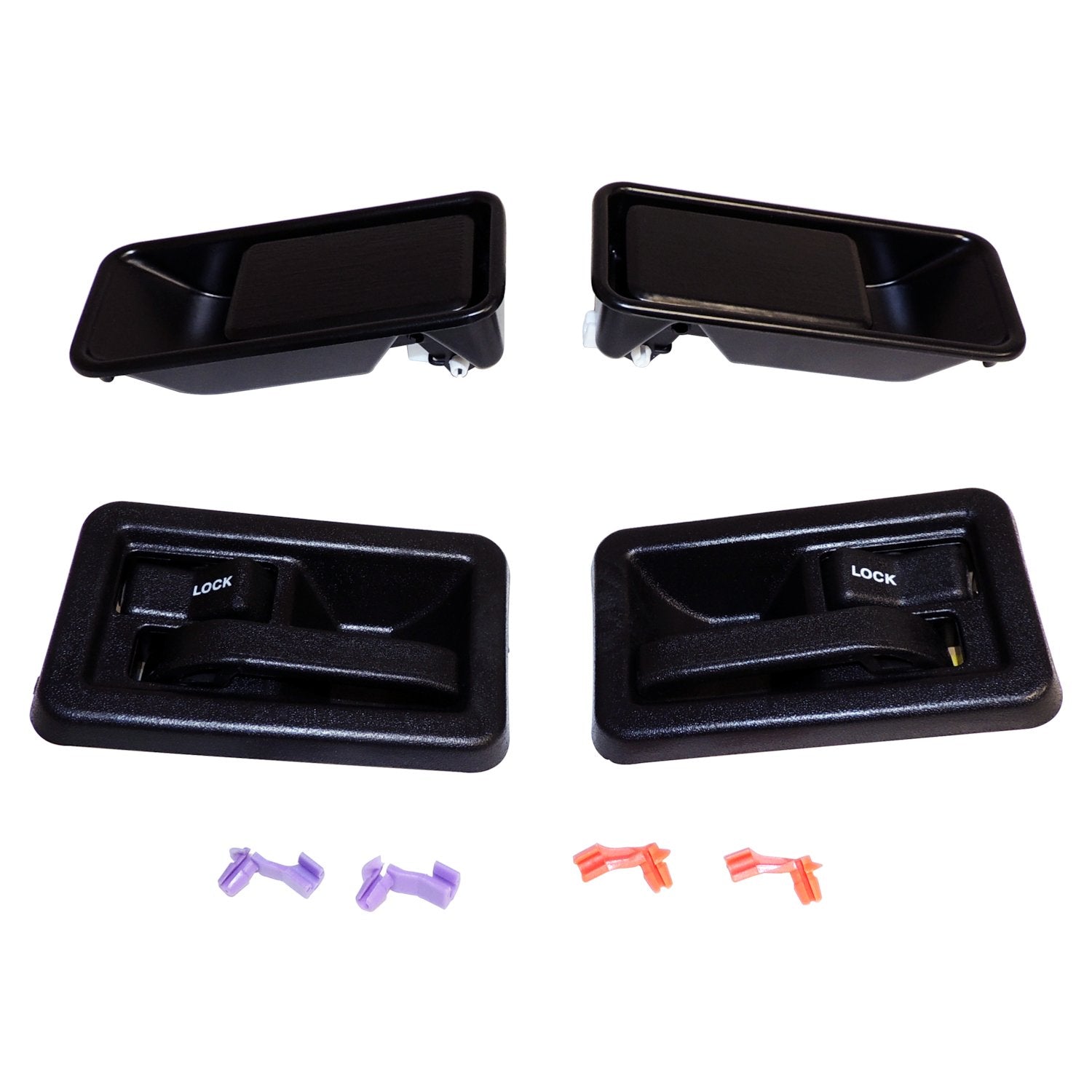 Interior & Exterior Door Handle Kit for 87-06 Jeep YJ, TJ Wrangler w/ Half Doors Crown Automotive