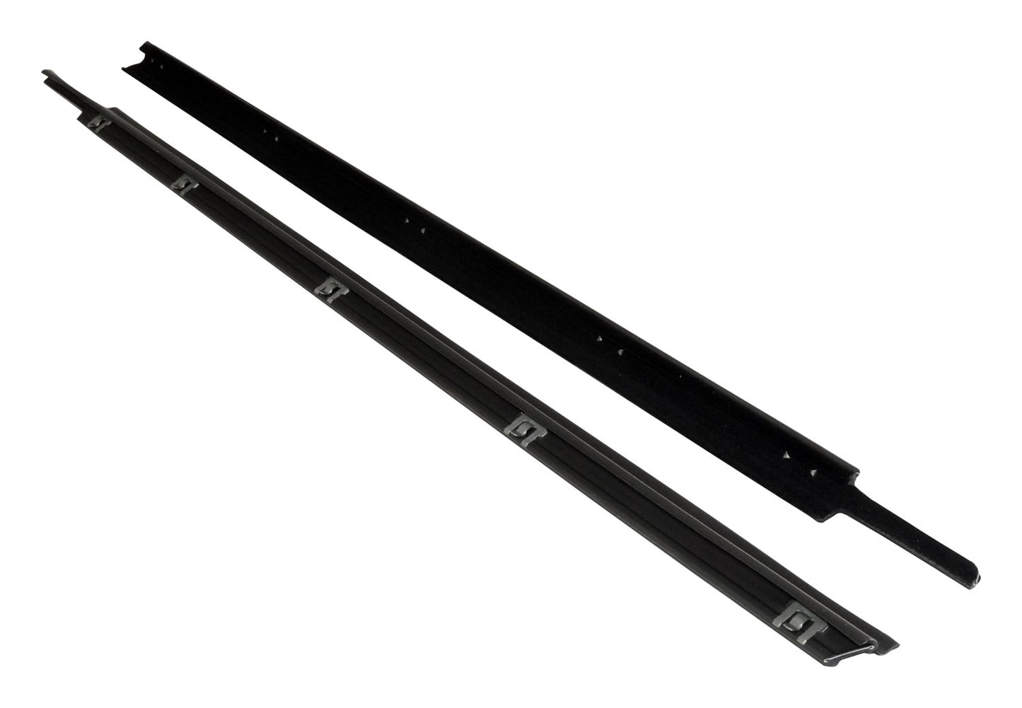 Outer Door Glass Weatherstrip Set for 97-06 Jeep TJ Wrangler w/ Full Steel Doors Crown Automotive