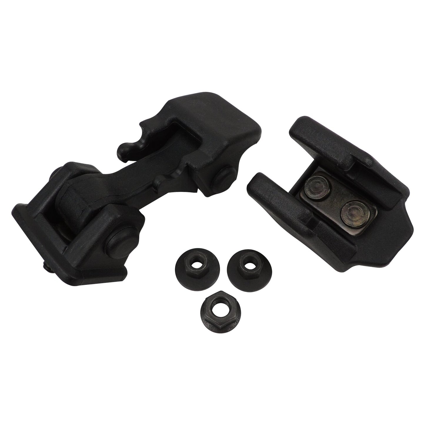 Black Hood Catch Kit for 97-06 Jeep TJ Wrangler, L or R (1 Catch & 1 Bracket) Crown Automotive