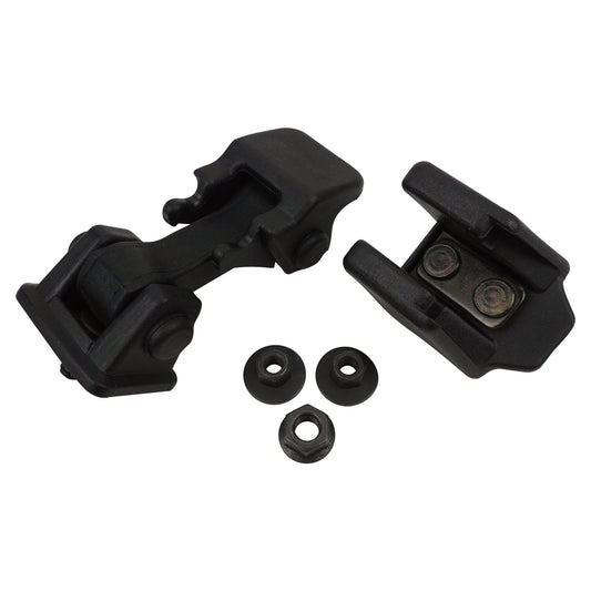 Black Hood Catch Kit for 97-06 Jeep TJ Wrangler, L or R (1 Catch & 1 Bracket) Crown Automotive
