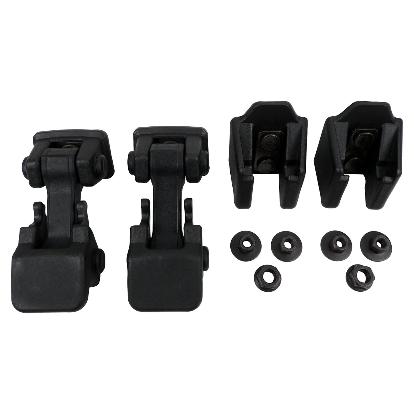 Black Hood Catch Kit for 97-06 Jeep TJ Wrangler, L & R (2 Catches & 2 Brackets) Crown Automotive
