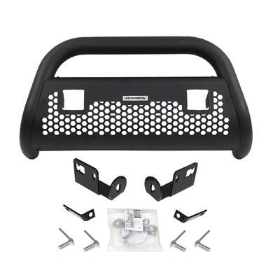 RC2 LR Bull Bar with Mounting Brackets and Two 3 Inch Light Holes Kit Textured Black 2014-2015 Sierra 1500 Go Rhino