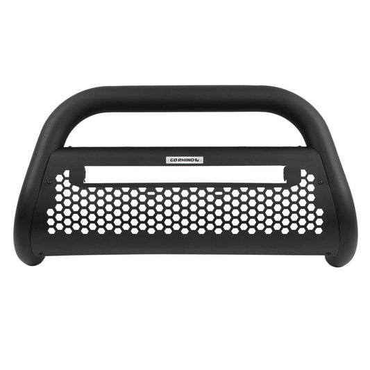 RC2 Bull Bar with Mounting Brackets and 20 Inch Single Row Hole Kit Textured Black 2014-2015 Sierra 1500 Go Rhino