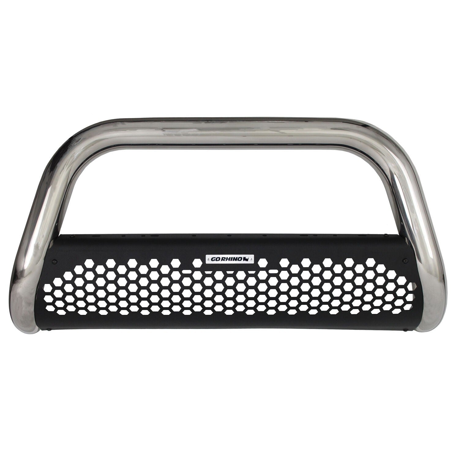 RC2 Bull Bar with Mounting Brackets Kit Polished Stainless Finish Polished Stainless Steel 2014-2015 Sierra 1500 Go Rhino