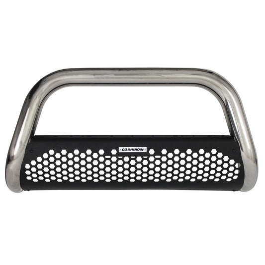 RC2 Bull Bar with Mounting Brackets Kit Polished Stainless Finish Polished Stainless Steel 2014-2015 Sierra 1500 Go Rhino