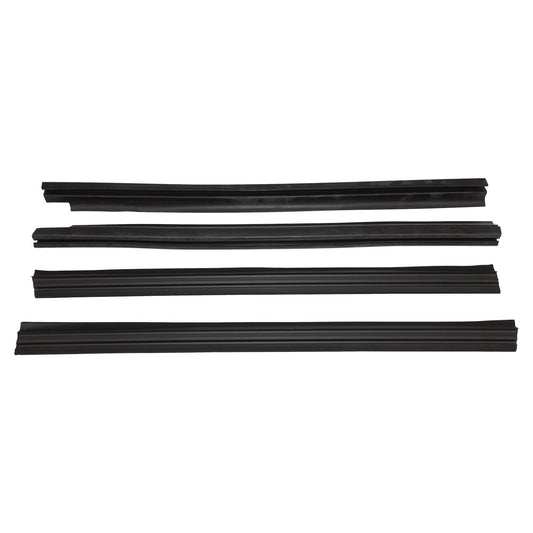 Door Glass Weatherstrip Kit for 84-96 Jeep XJ Cherokee w/ 4 Doors & MJ Comanche Crown Automotive