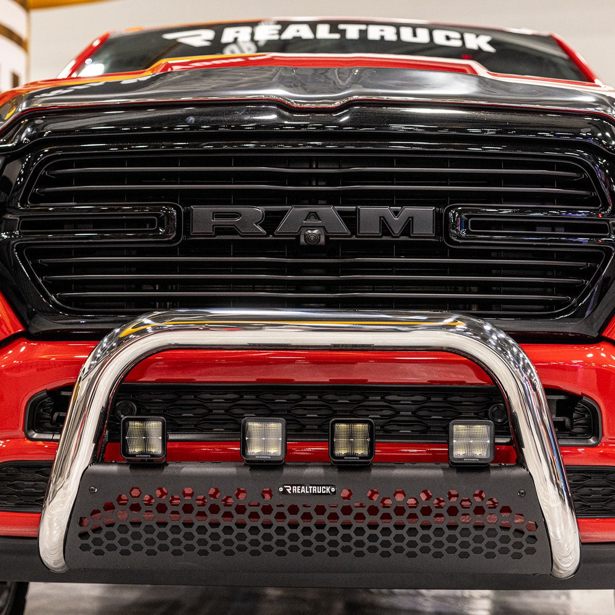 RC2 Bull Bar with Mounting Brackets Polished Stainless Steel 2019-2024 Ram 1500 Go Rhino-1