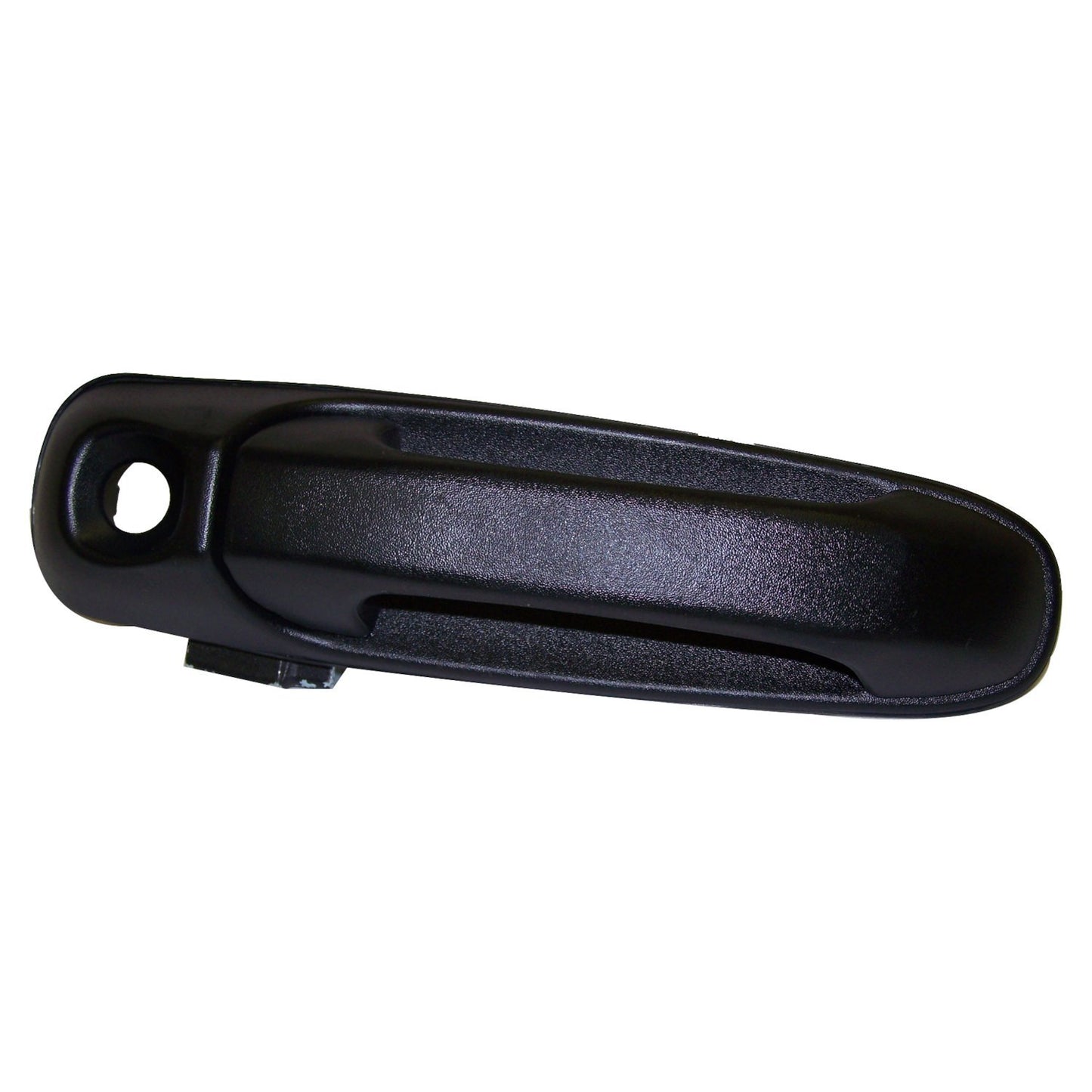 Left Front Door Handle w/ Key Hole for 02-07 Jeep KJ Liberty, Black Textured Crown Automotive