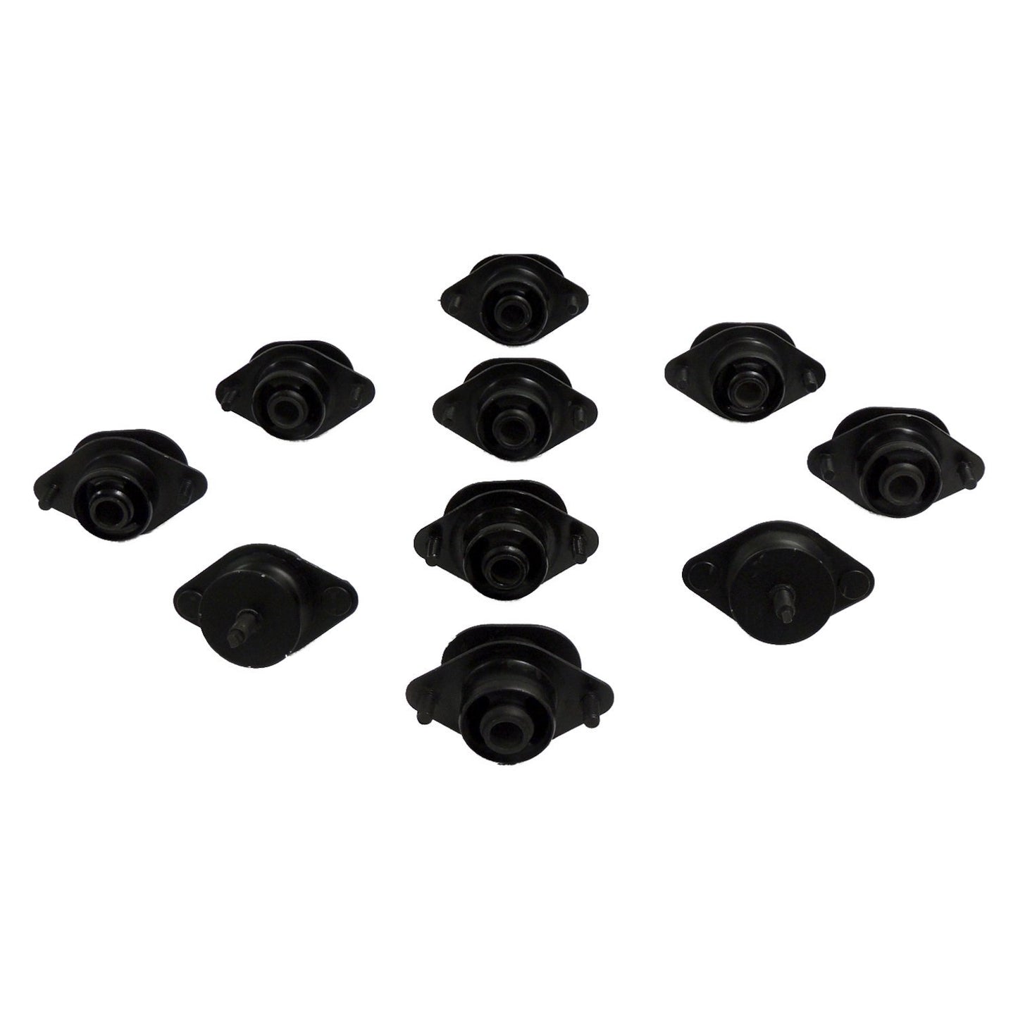Body Mount Kit for 07-18 Jeep JK Wrangler w/ 2-Doors, Includes 10 Body Mounts Crown Automotive