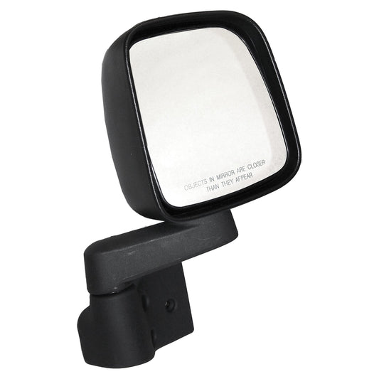 Right Manual, Manual Folding Mirror for 1987-2006 Jeep YJ & TJ Wranglers Crown Automotive