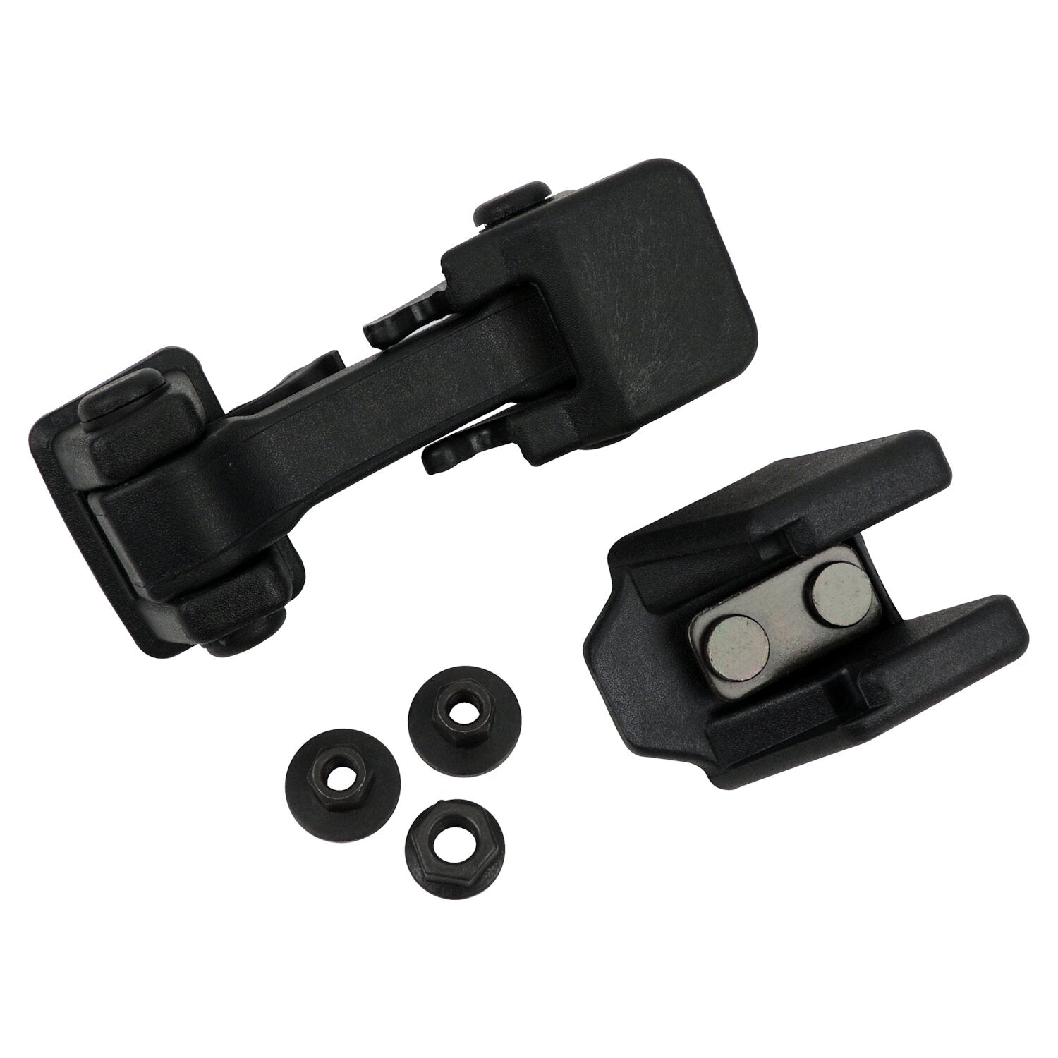 Hood Catch Kit for Jeep 07-18 JK Wrangler, Incl. 1 Hood Catch and 1 Bracket Crown Automotive