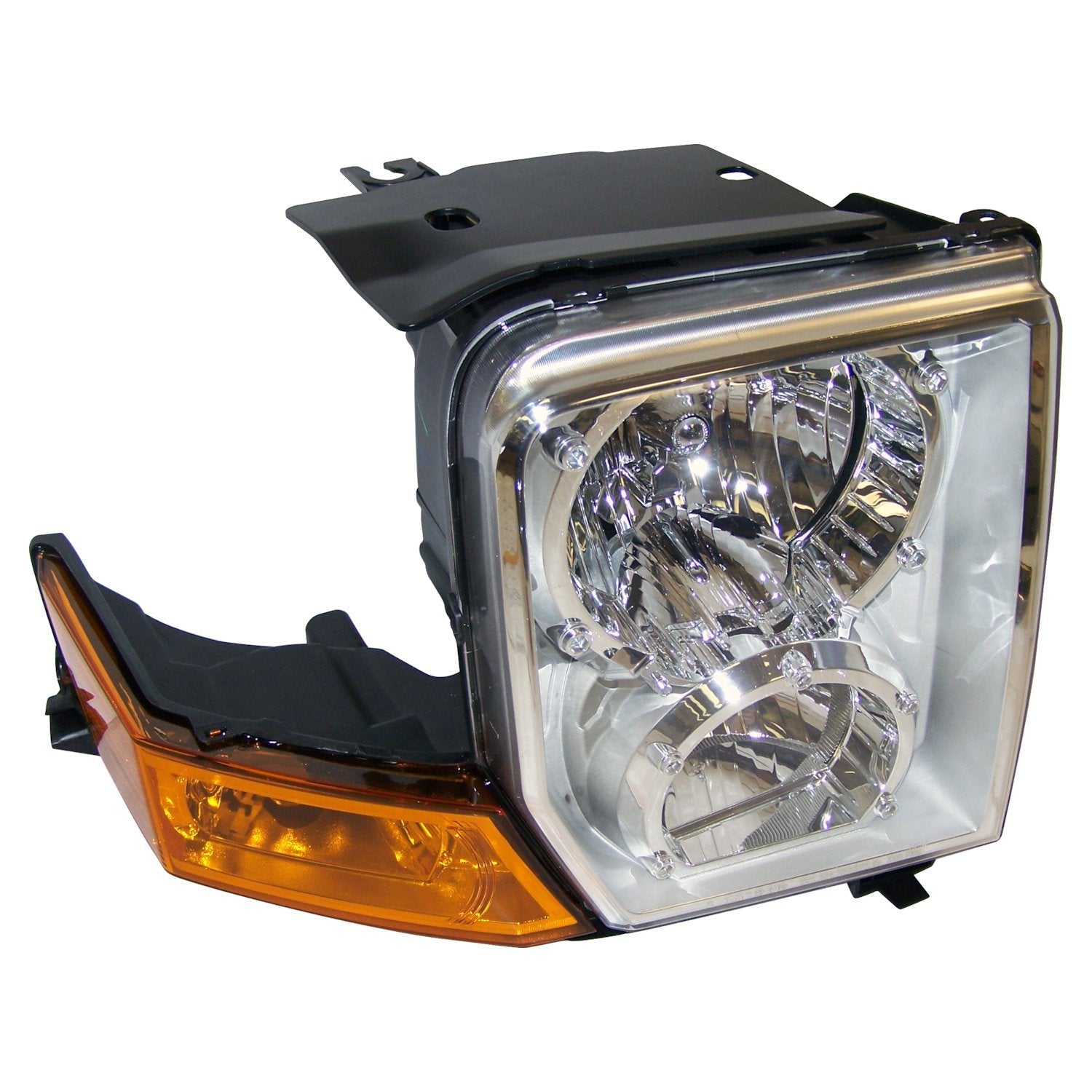 Right Headlight Assembly for 06-10 XK Commander w/ Halogen Lights, Incl. Bulbs Crown Automotive