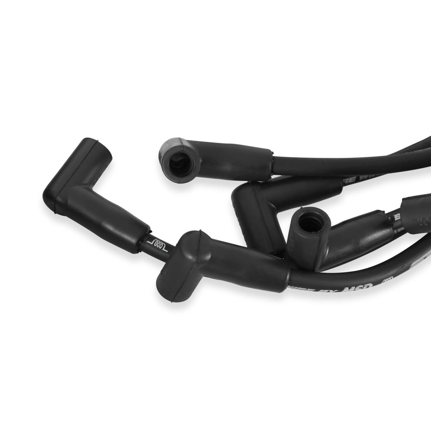 Street-Fire Wire Set Ford 351W, 400, 460, '77-On Hei The Terminals Are Covered In Black Boots That Protect The Conductor From Engine Heat To Ensure Spark Delivery MSD Ignition-2