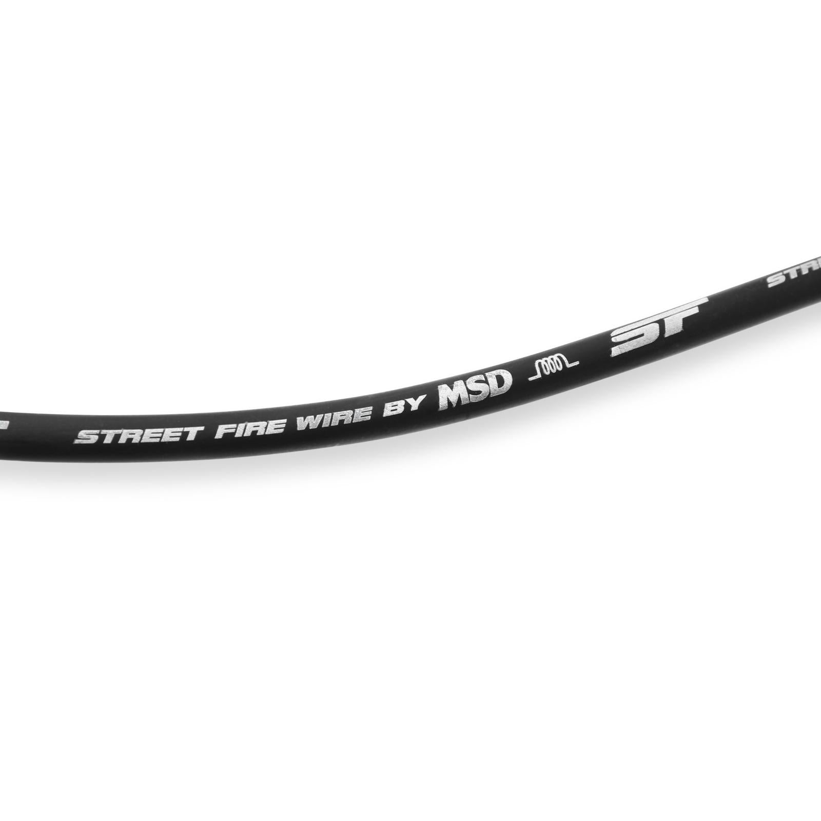 Street-Fire Wire Set Ford 351W, 400, 460, '77-On Hei The Terminals Are Covered In Black Boots That Protect The Conductor From Engine Heat To Ensure Spark Delivery MSD Ignition-3