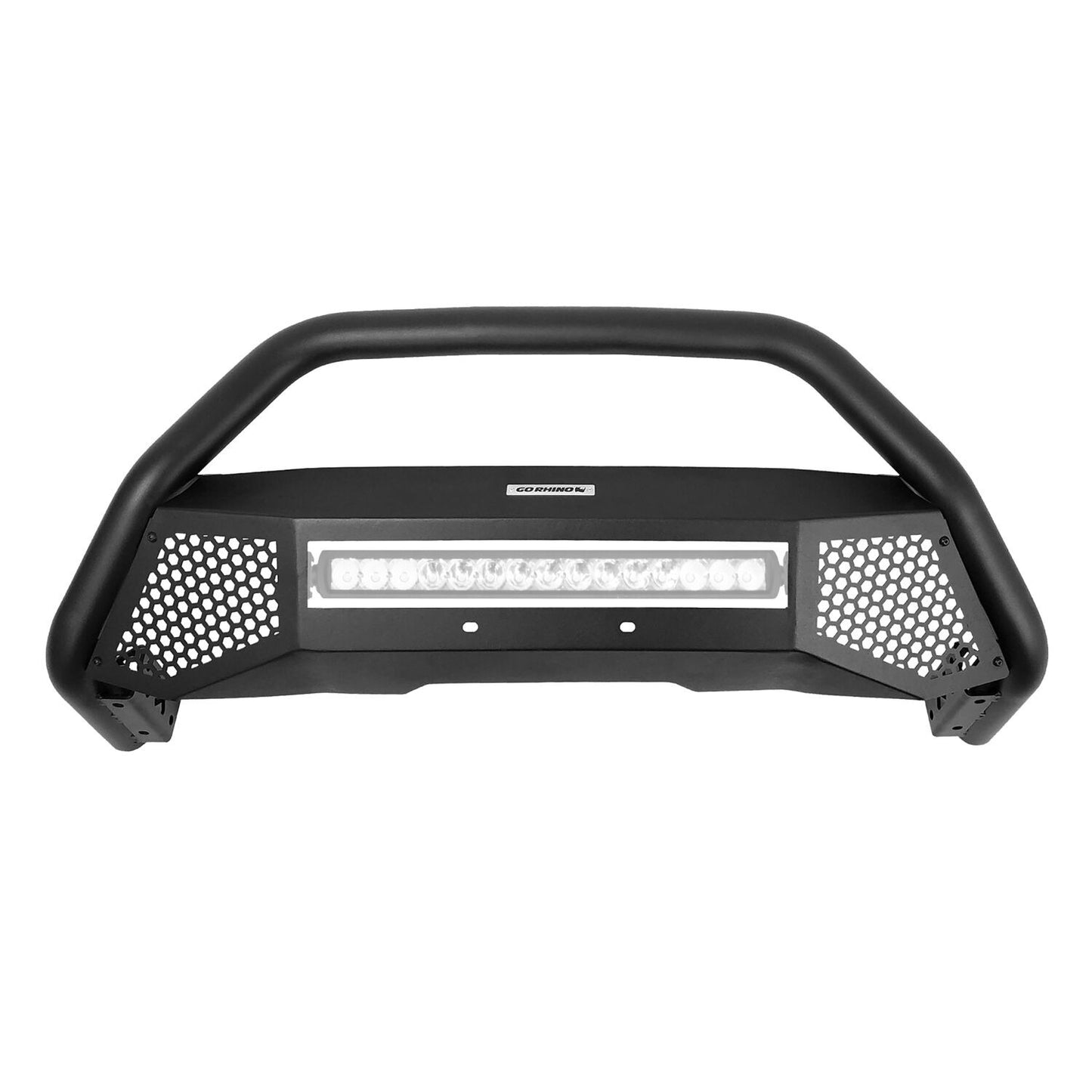 RC4 LR Bull Bar Frame Only Textured Black 2009-2010 Dodge Ram 1500/2500/3500 2014-2021 Silverado 1500 2014-2021 Toyota Tundra Go Rhino-3