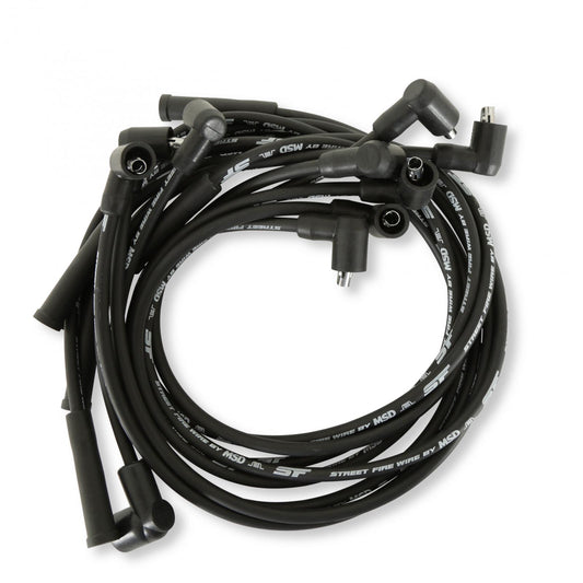Street-Fire Spark Plug Wire Set Ford 289-302, Socket Sbf Spark Plug Wires For 289-302 Sbf Small Block Ford MSD Ignition