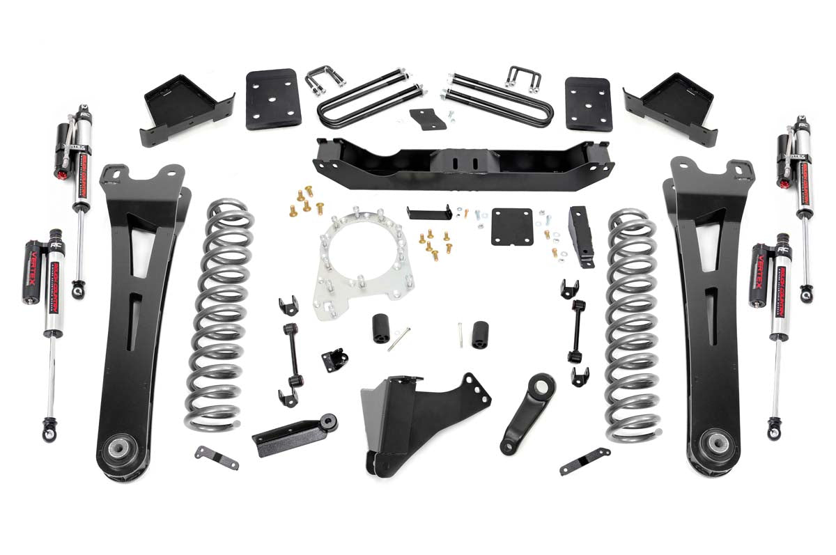 6 Inch Suspension Lift Kit w/Radius Arms Vertex 17-19 F-250/350 4WD Diesel 4 Inch Axle Rough Country