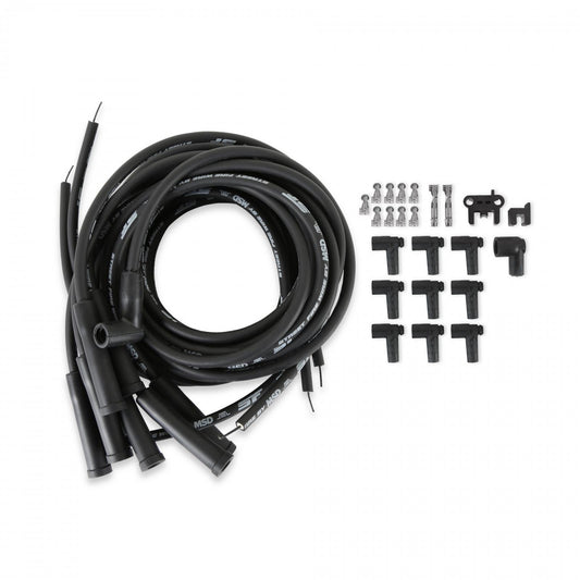 Street-Fire Wire Set Multi-Angl Plug, Hei, Univ The Terminals Are Covered In Black Boots That Protect The Conductor From Engine Heat To Ensure Spark Delivery MSD Ignition-1