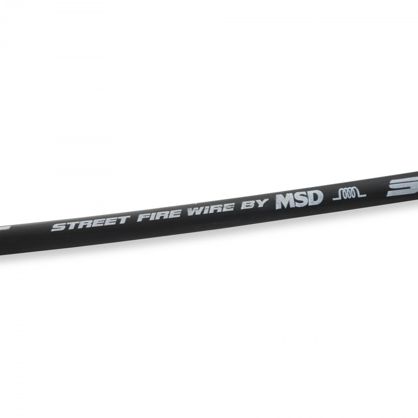 Street-Fire Wire Set Multi-Angl Plug, Hei, Univ The Terminals Are Covered In Black Boots That Protect The Conductor From Engine Heat To Ensure Spark Delivery MSD Ignition-2