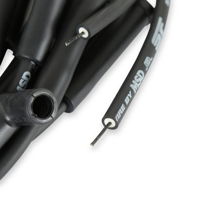 Street-Fire Wire Set Multi-Angl Plug, Hei, Univ The Terminals Are Covered In Black Boots That Protect The Conductor From Engine Heat To Ensure Spark Delivery MSD Ignition-3