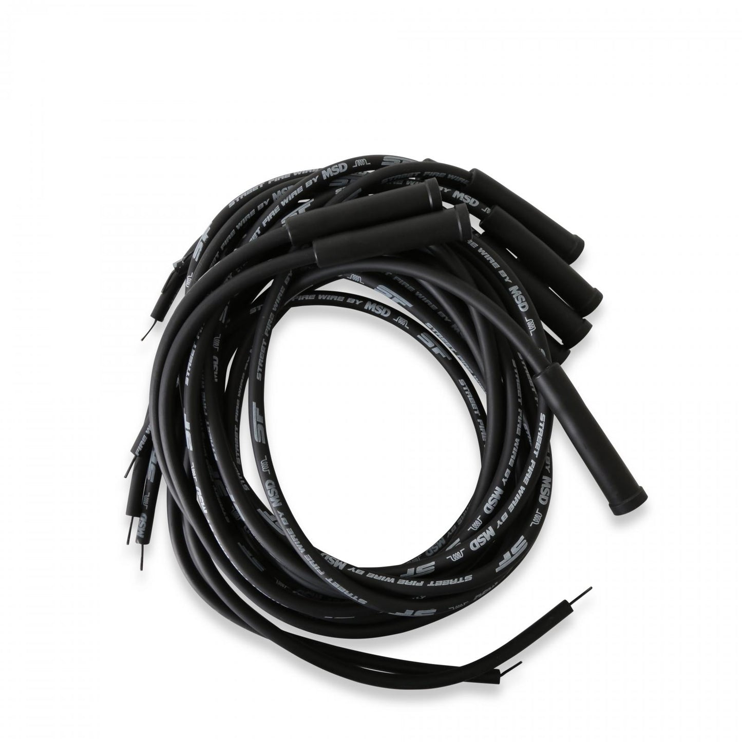 Street-Fire Wire Set V8 Multi-Angle, Sock/Hei Univ The Terminals Are Covered In Black Boots That Protect The Conductor From Engine Heat To Ensure Spark Delivery MSD Ignition-1